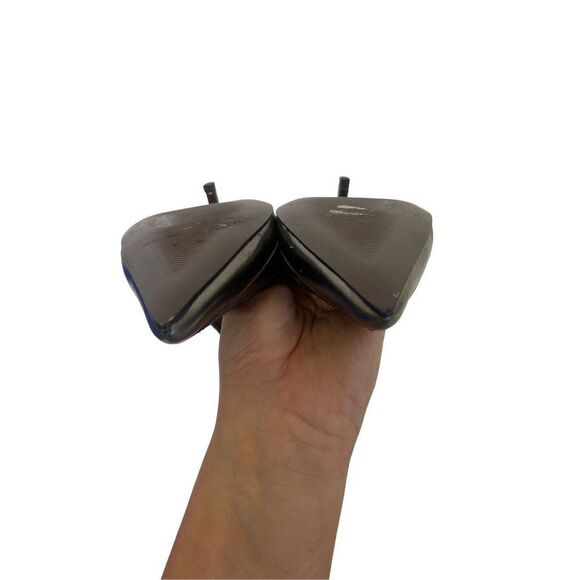 Carlos Bronze Chevron Leather Pumps - Picture 11 of 12